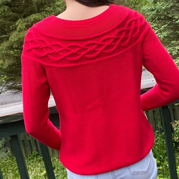 Talbots red sweater - Picture 8 of 9